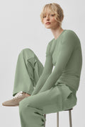 Ribbed Modal Long Sleeve - Dune Grass